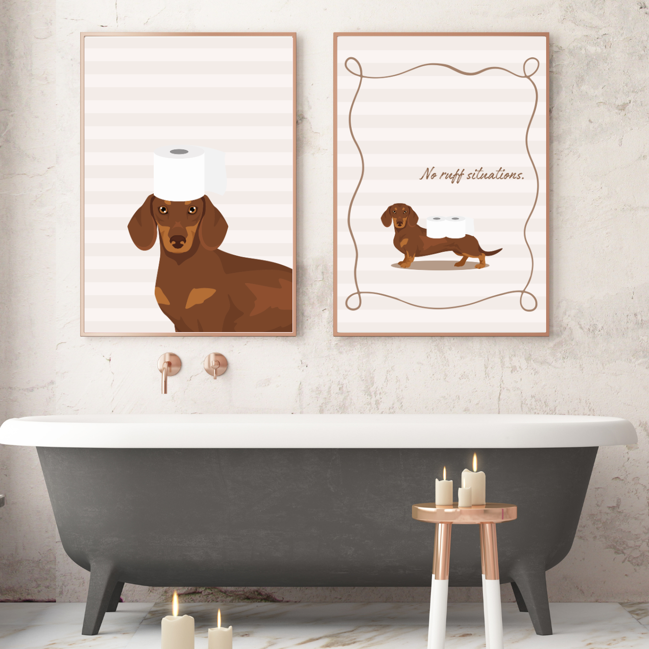 Custom Dog Toilet Roll Print