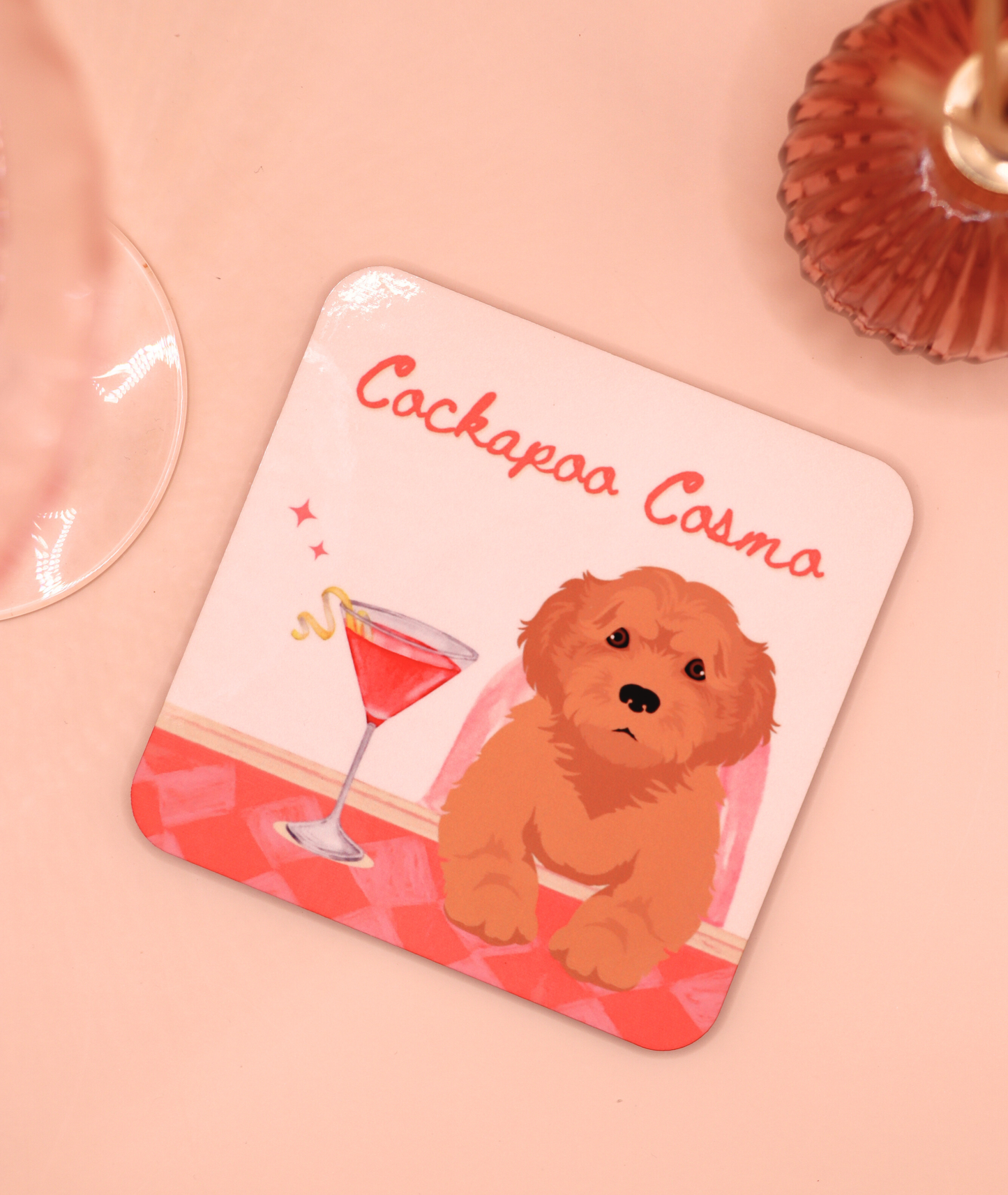 Cockapoo Cosmo Coaster (Custom Fur Coat)