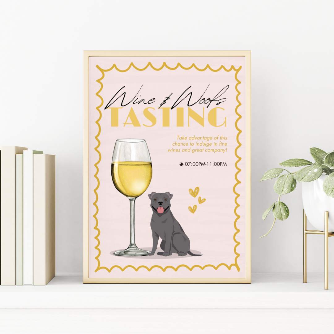 Blue Staffordshire Terrier Wine