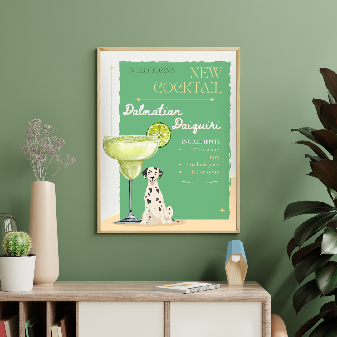 Dalmatian Daiquiri Poster