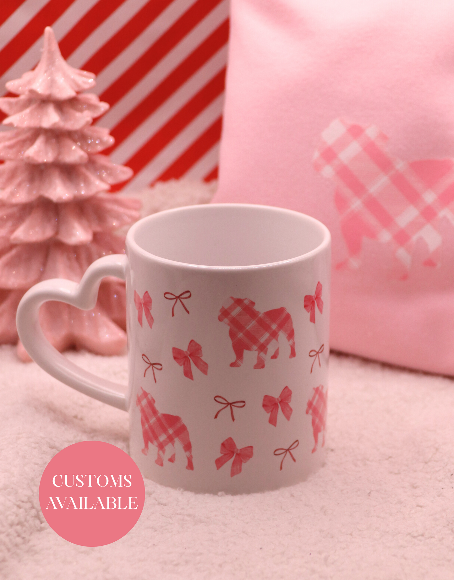 Dachshund Plaid Bow Mug