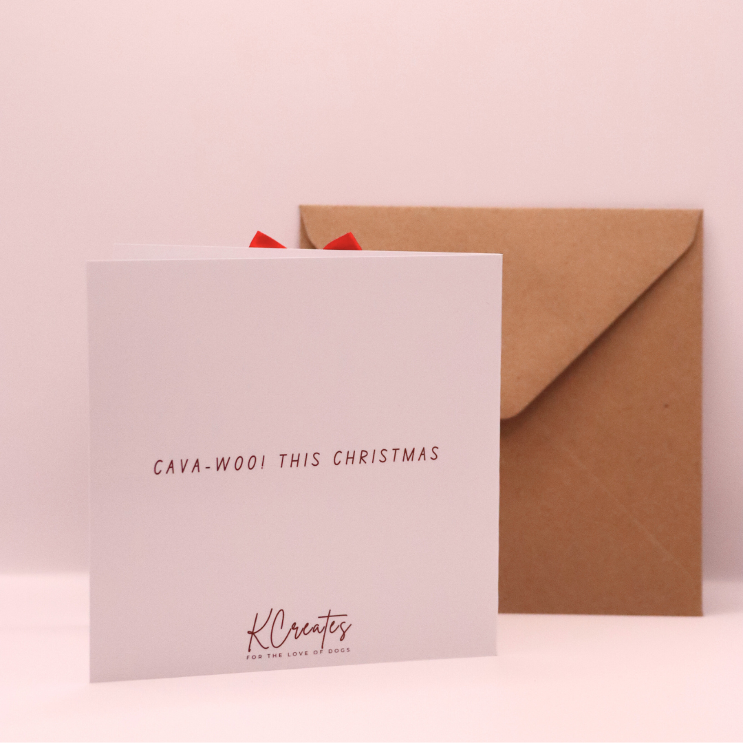 Cavapoo Christmas Card