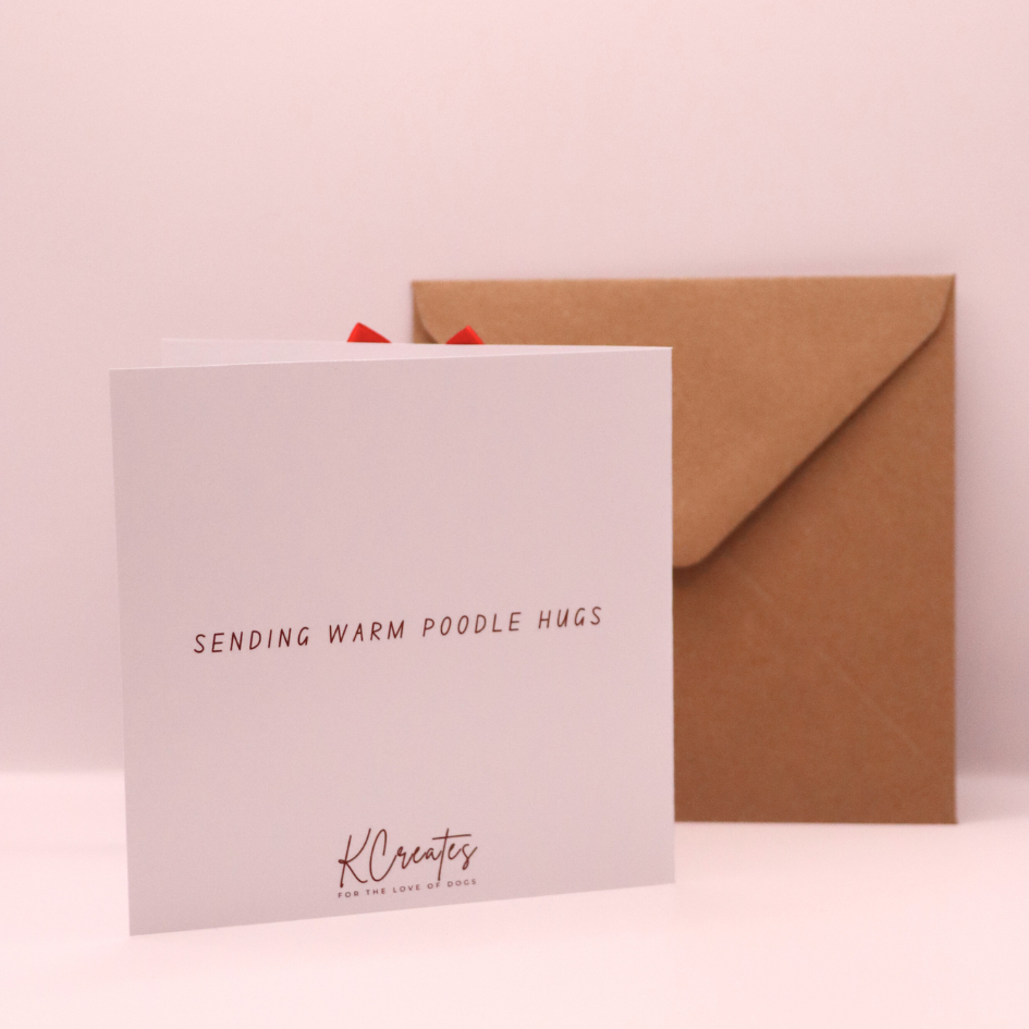 Poodle Christmas Card