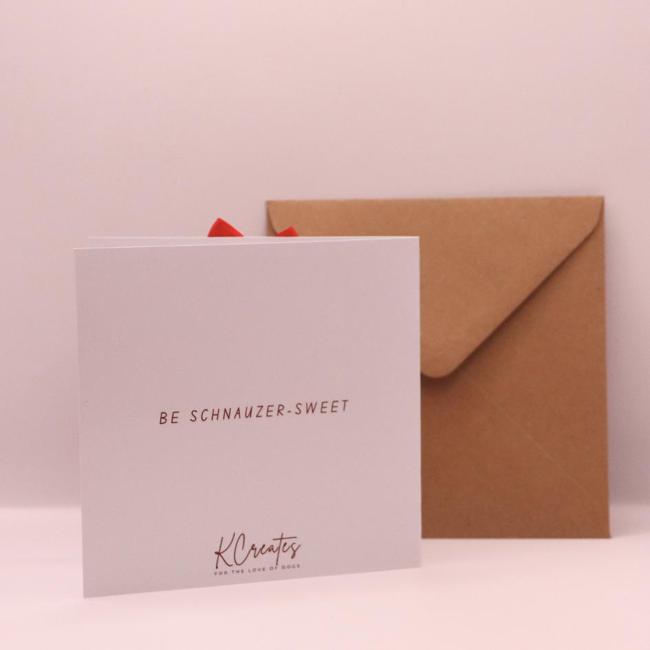 Schnauzer Christmas Card