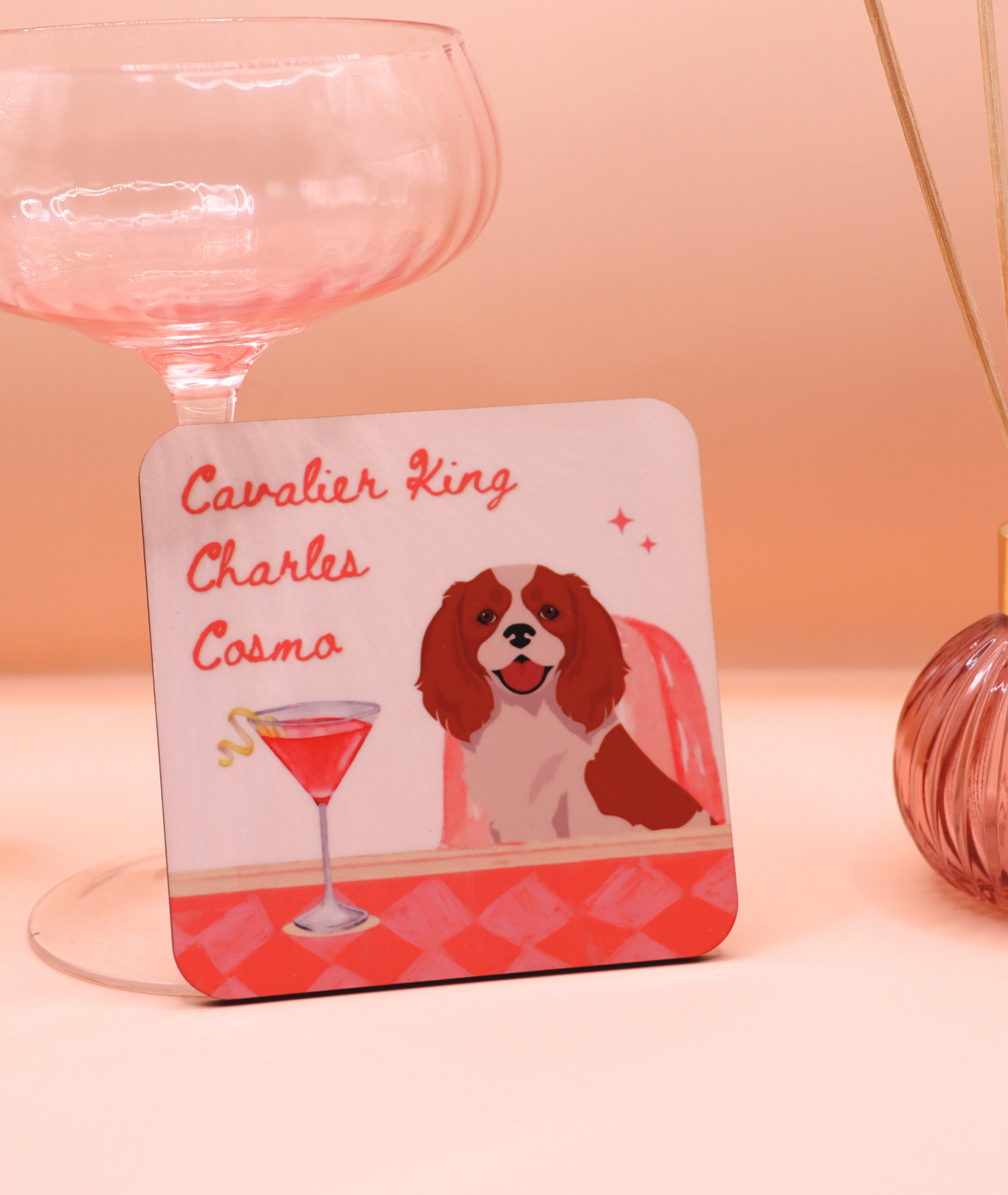 Cavalier King Charles Cosmo Coaster (Custom Fur Coat)