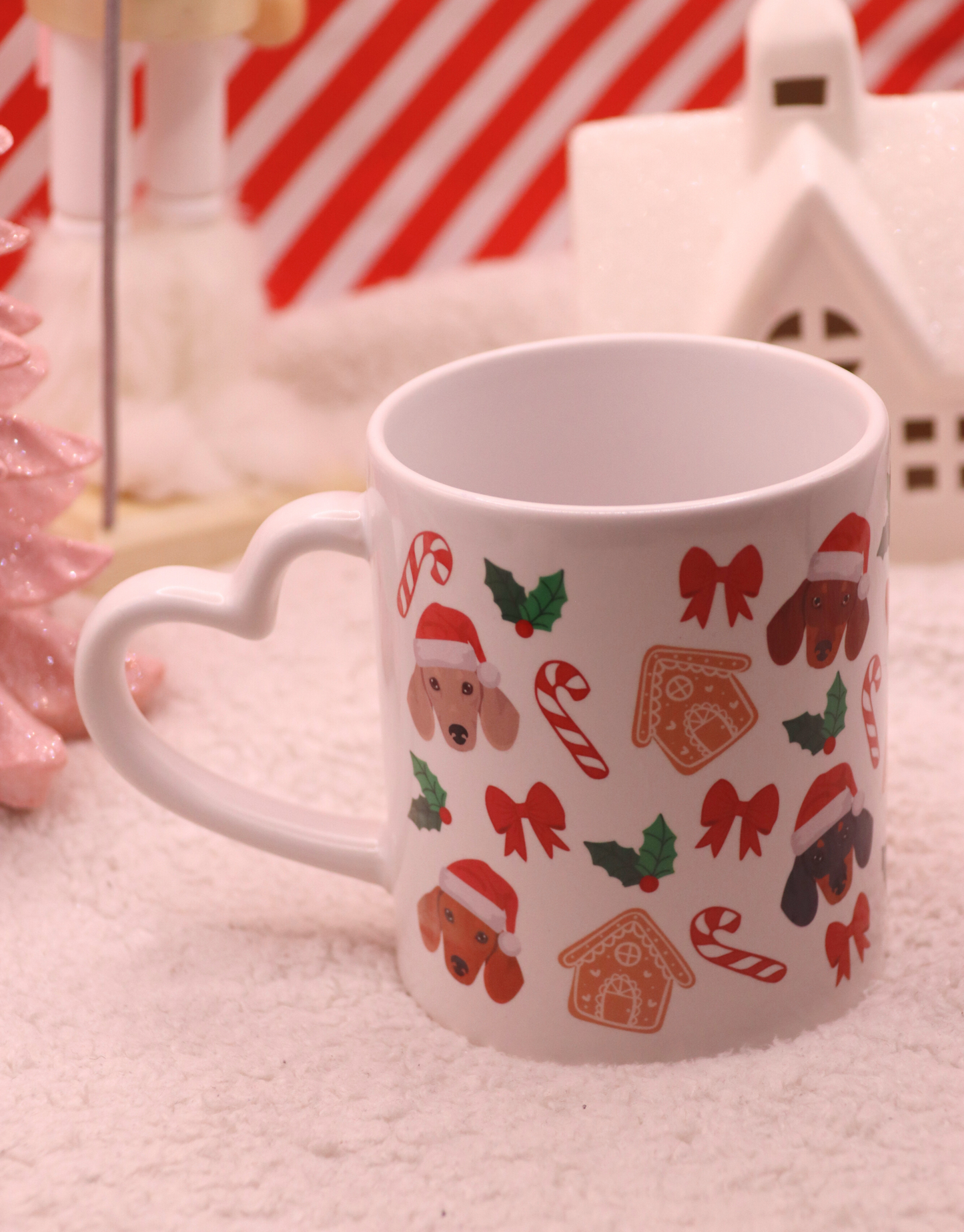 Santa Dachshund Christmas Mug