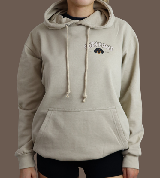 Beige Custom Cozy Paws Hoodie