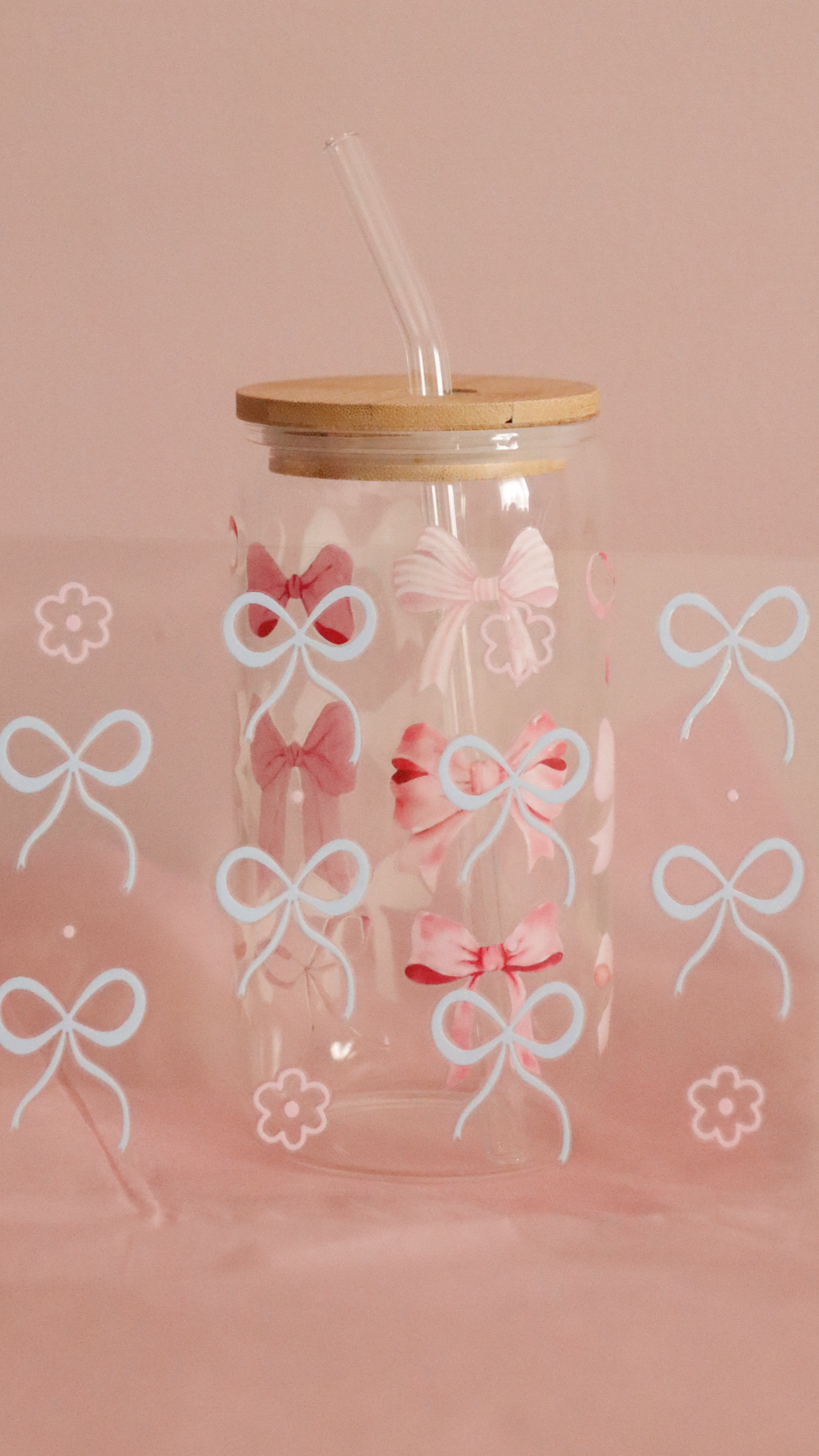 Choose Your Own Bow Glass Cup