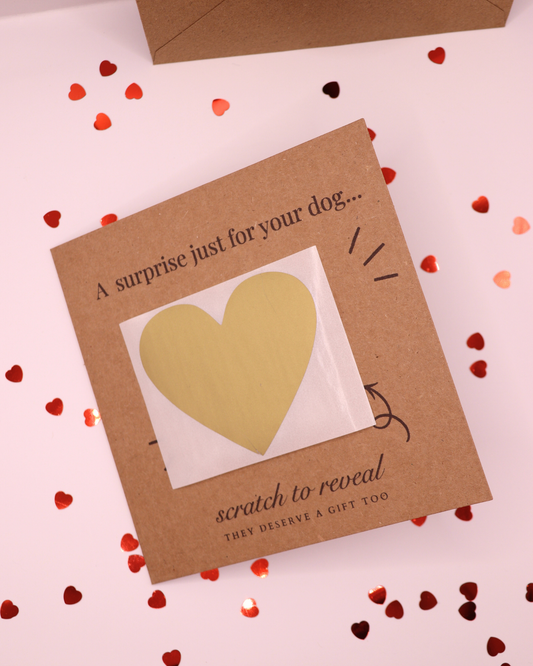 A Surprise Just for Your Dog – Scratch-to-Reveal Card