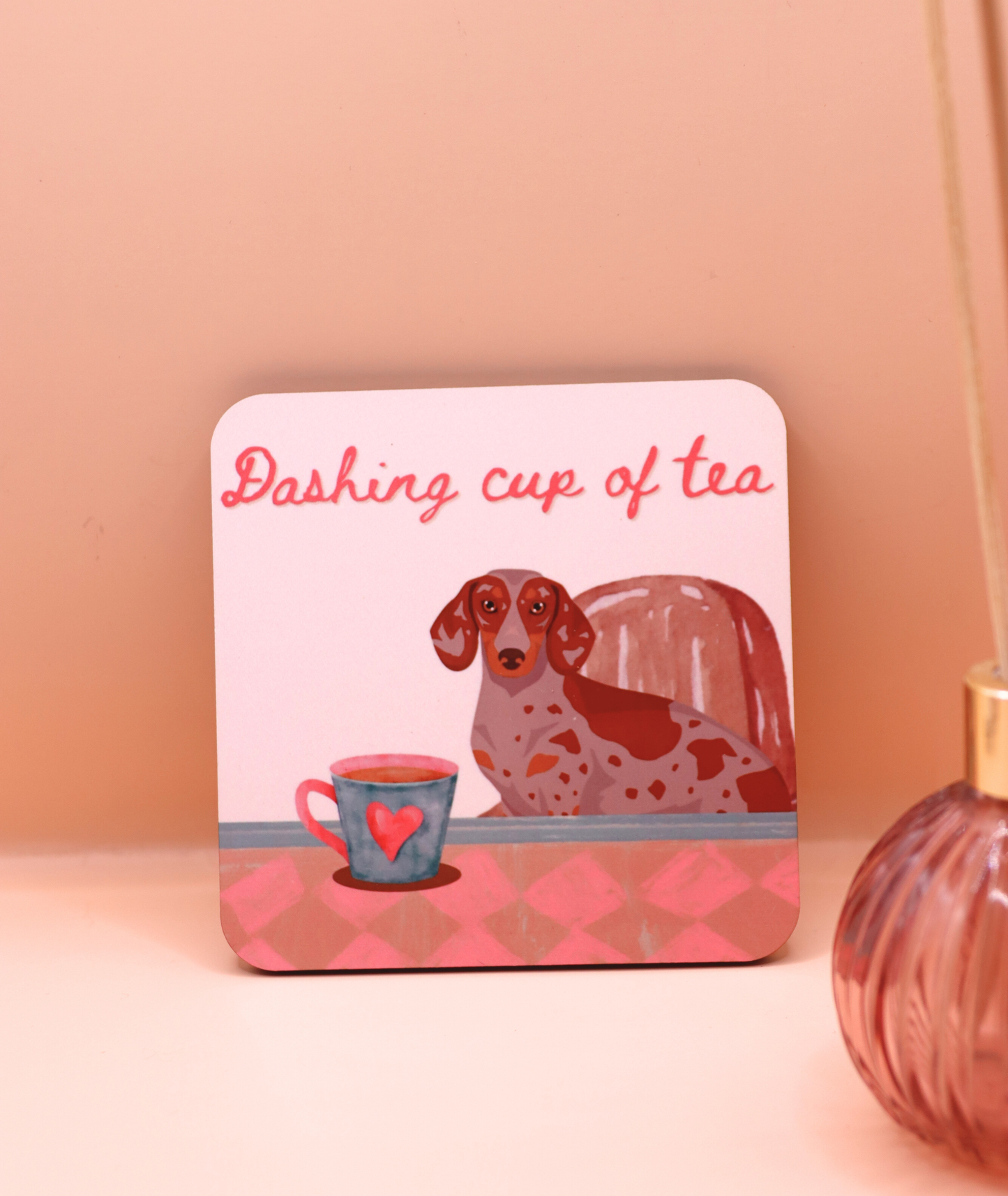 Dashing Cup of Tea Coaster (Custom Fur Coat)