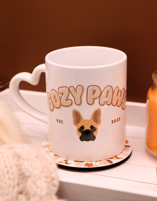 Brown Custom Cozy Paws Mug