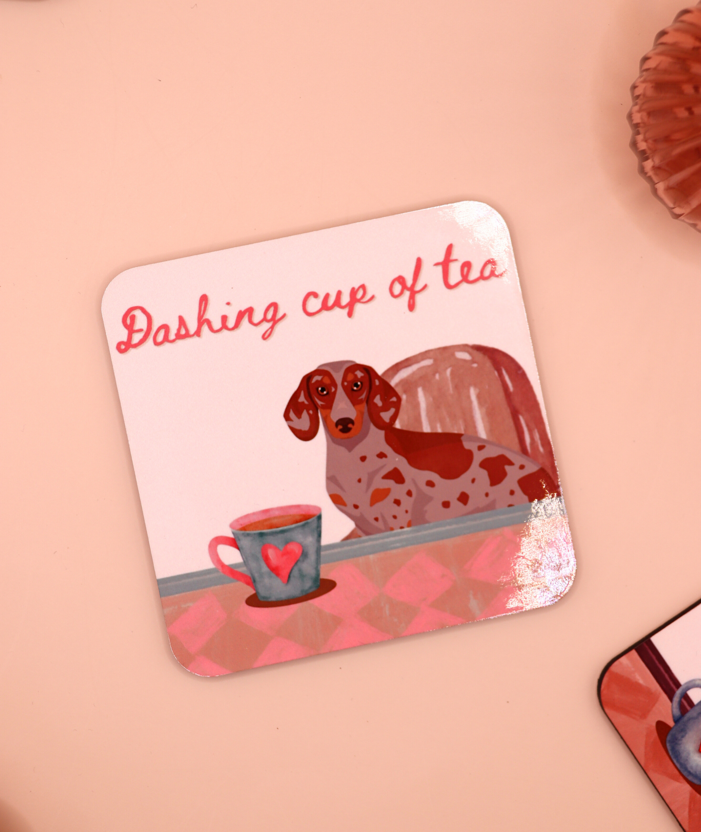 Dashing Cup of Tea Coaster (Custom Fur Coat)
