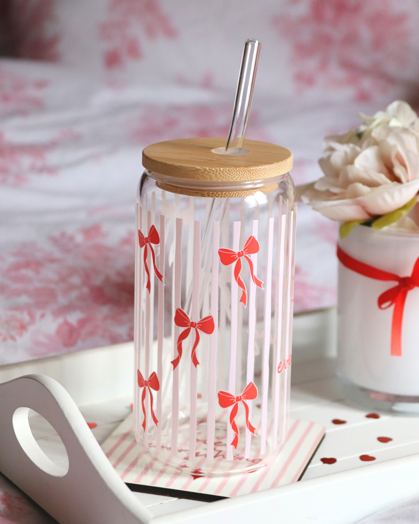 Dogs Over Everything Bamboo Glass Cup