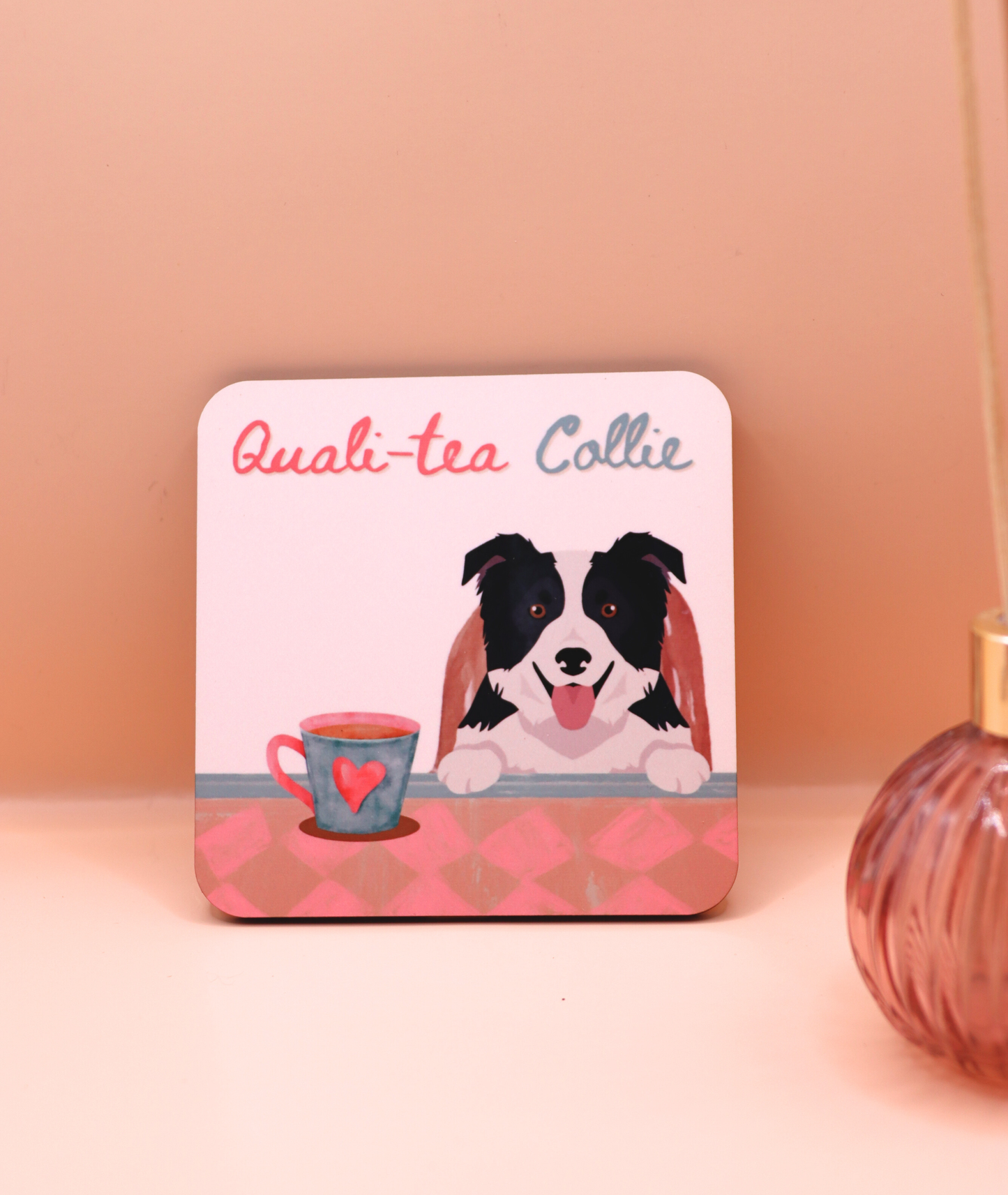 Quali-tea Collie Coaster (Custom Fur Coat)