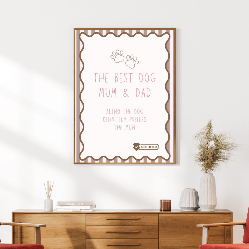 Best Dog Mum & Dad Print
