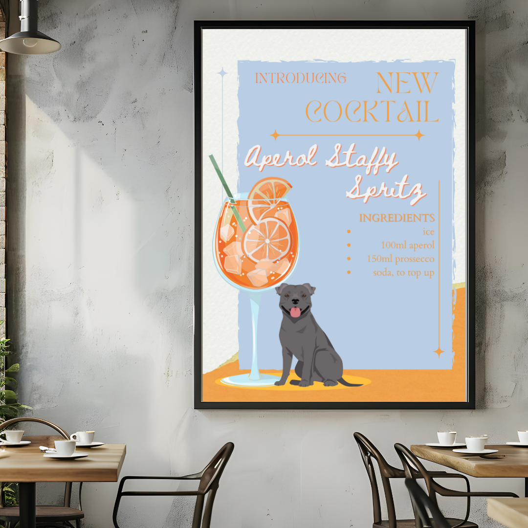 Aperol Staffy Spritz Poster