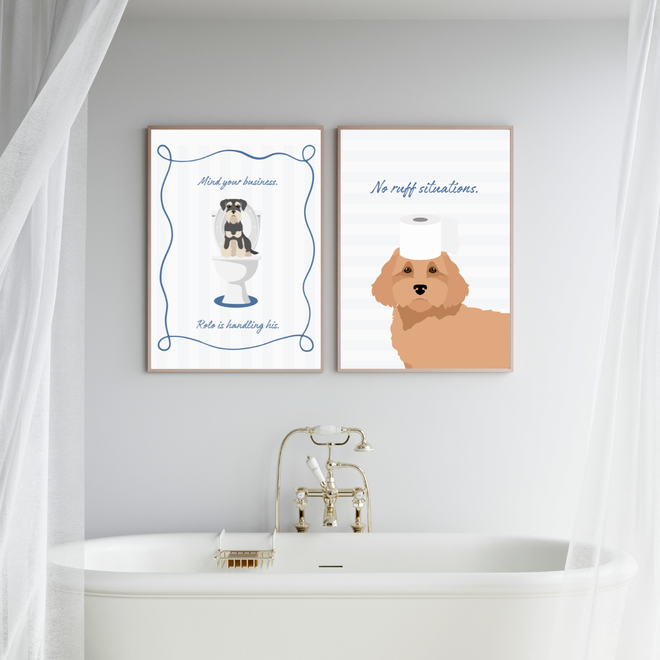 Custom Dog Toilet Roll Print