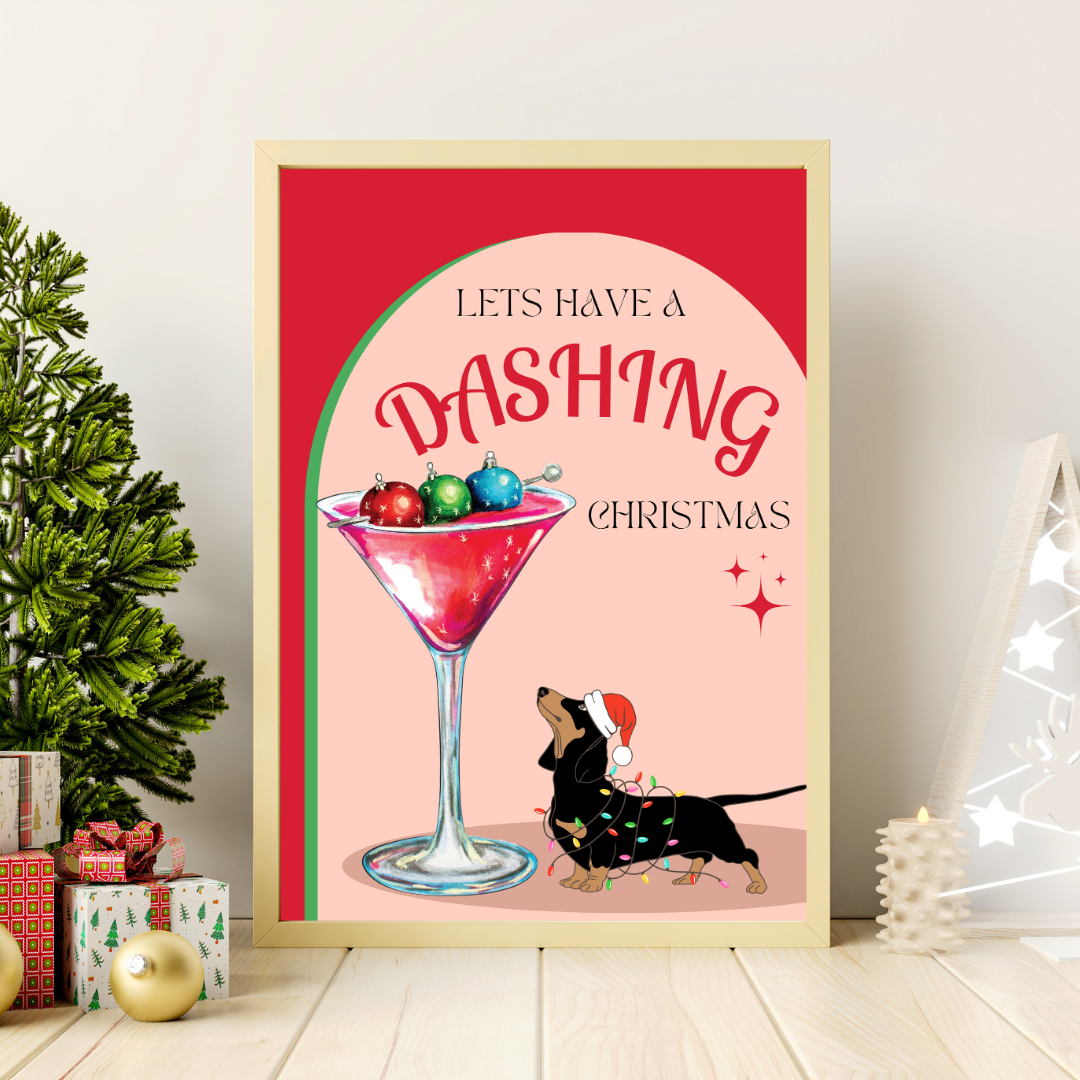 Dashing Christmas Poster