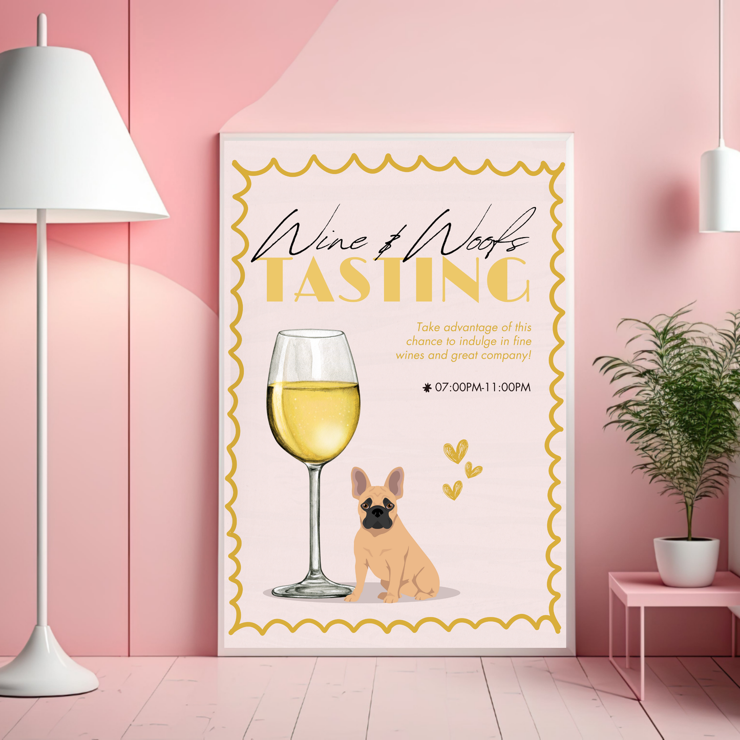 French Bulldog Wine