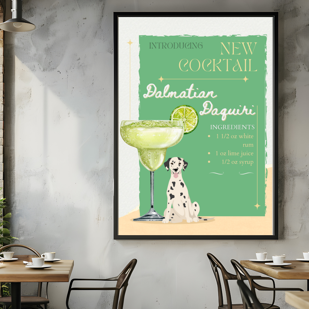 Dalmatian Daquiri Poster