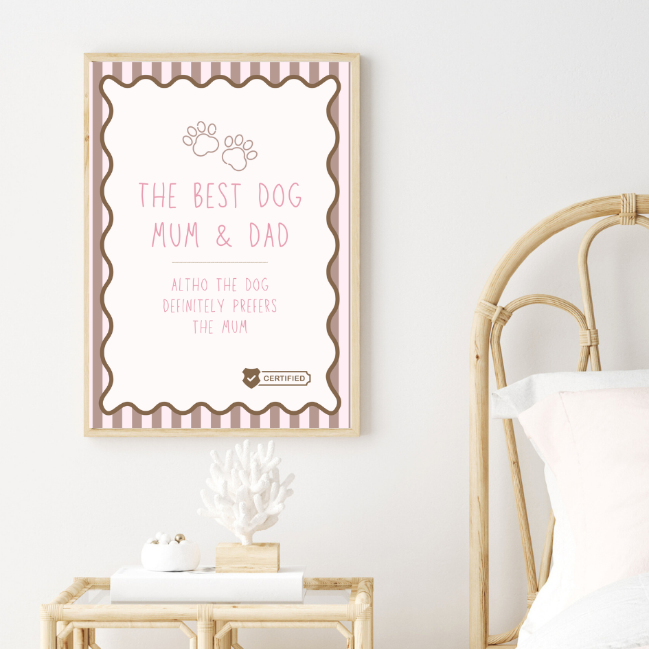 Best Dog Mum & Dad Print