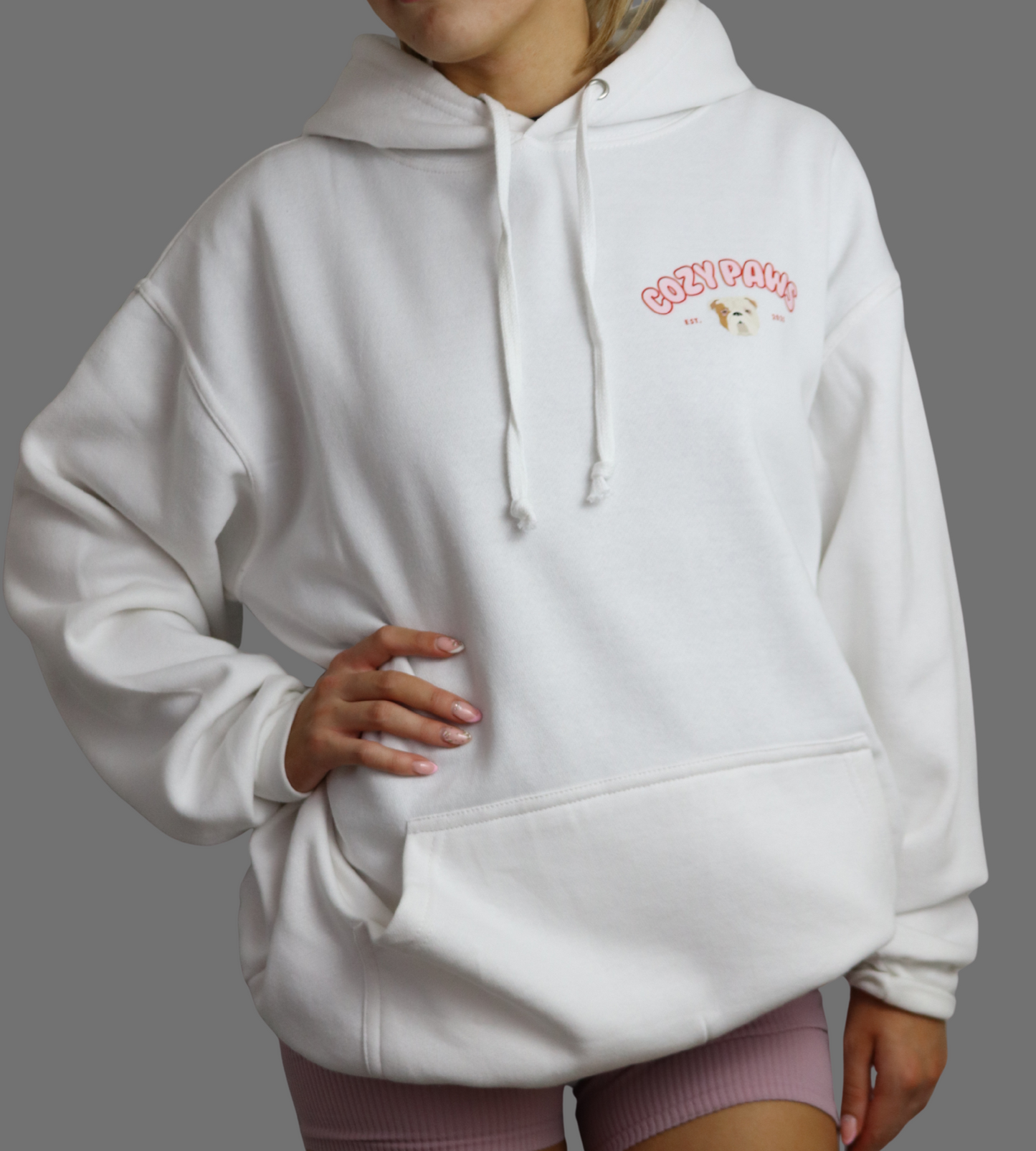 Red Custom Cozy Paws Hoodie