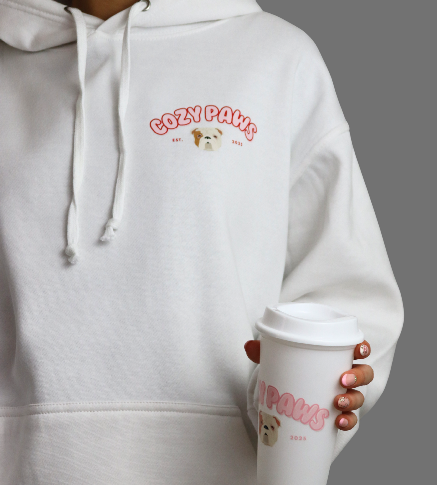 Red Custom Cozy Paws Hoodie