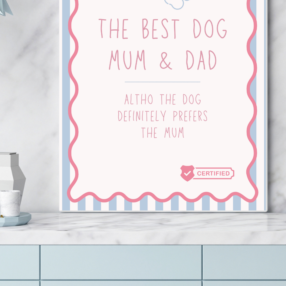 Best Dog Mum & Dad Print