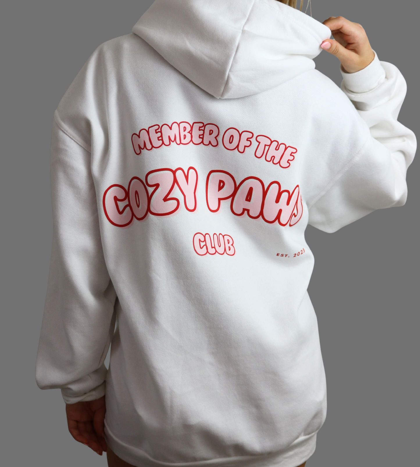 Red Custom Cozy Paws Hoodie