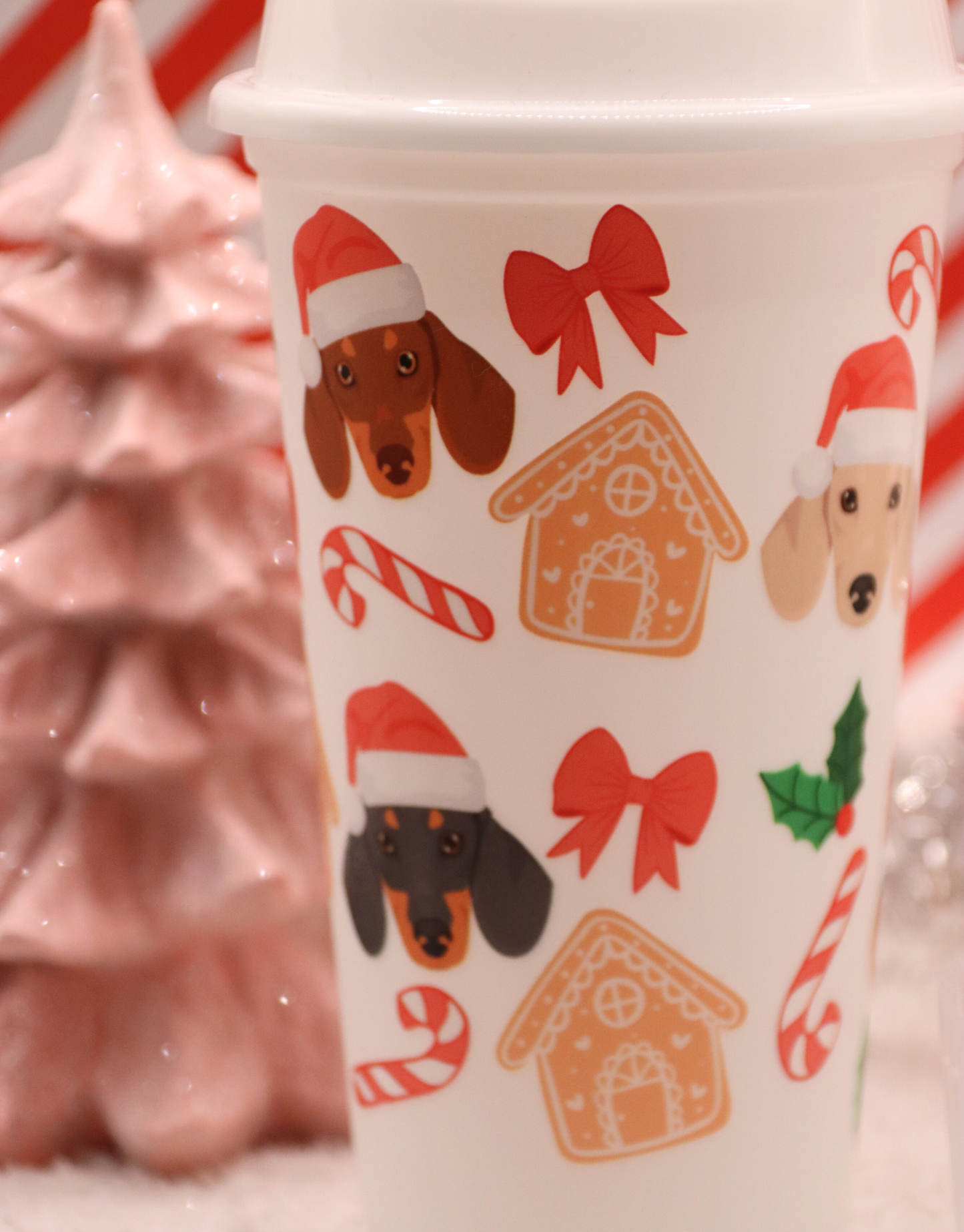 Santa Dachshund Coffee Cup