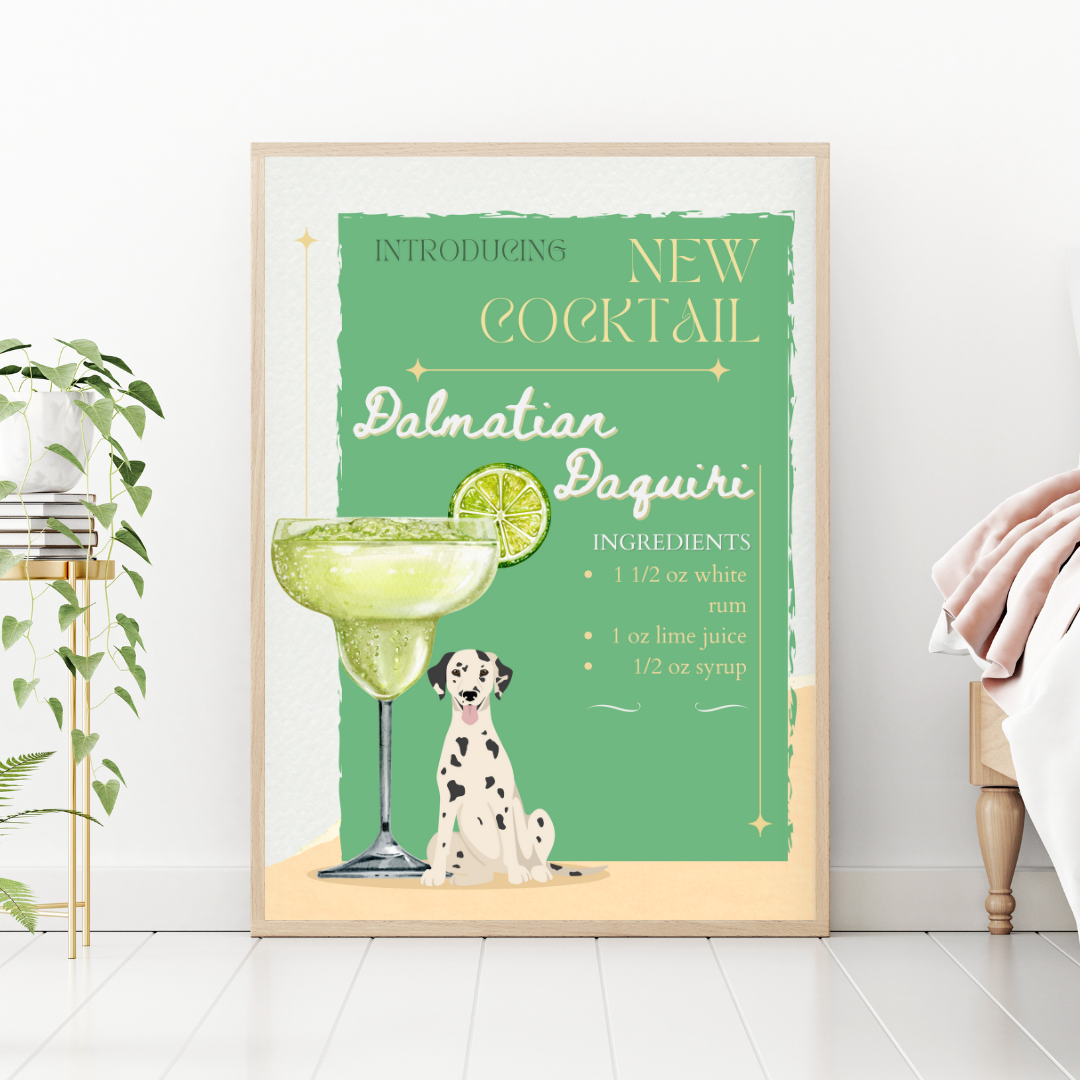 Dalmatian Daquiri Poster