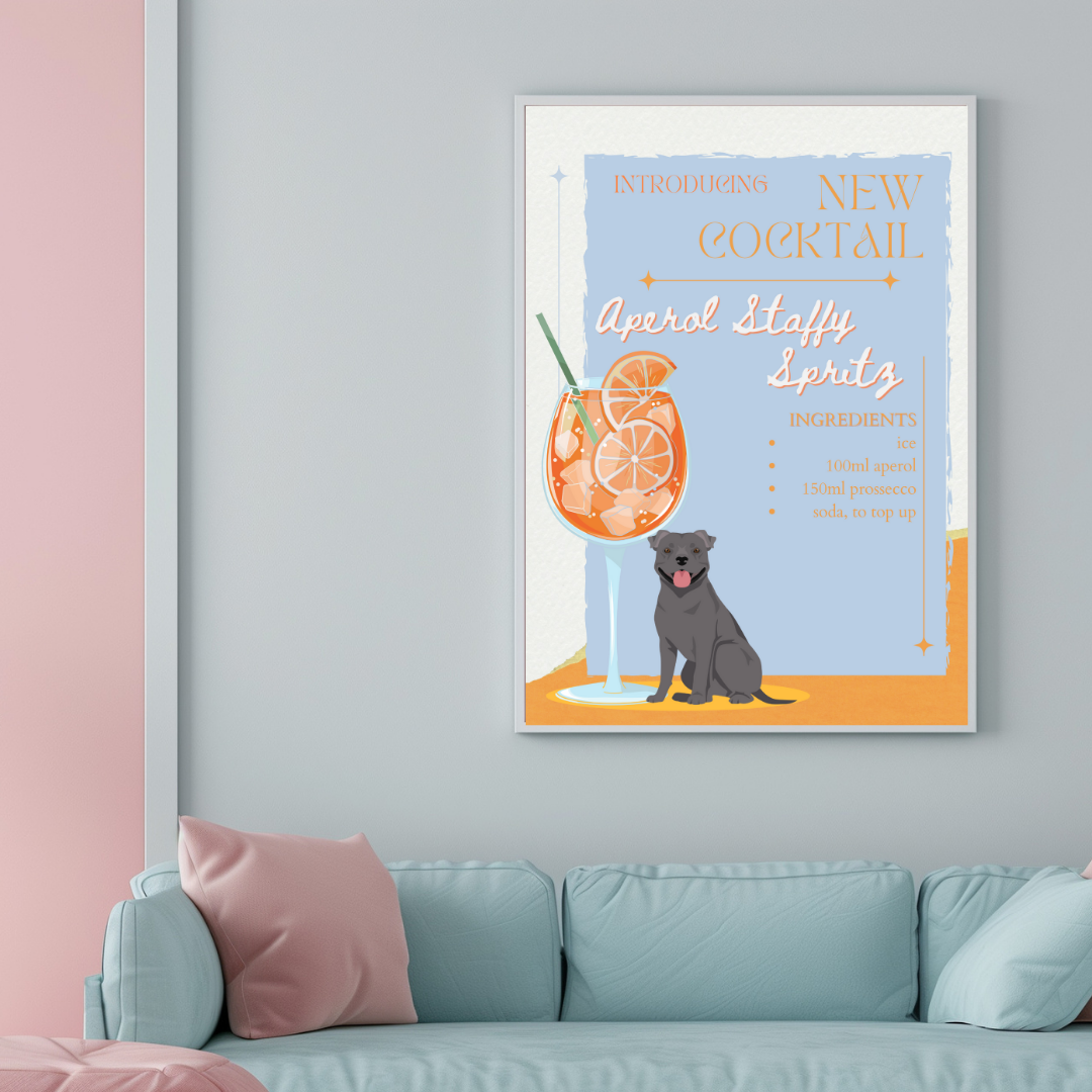 Aperol Staffy Spritz Poster