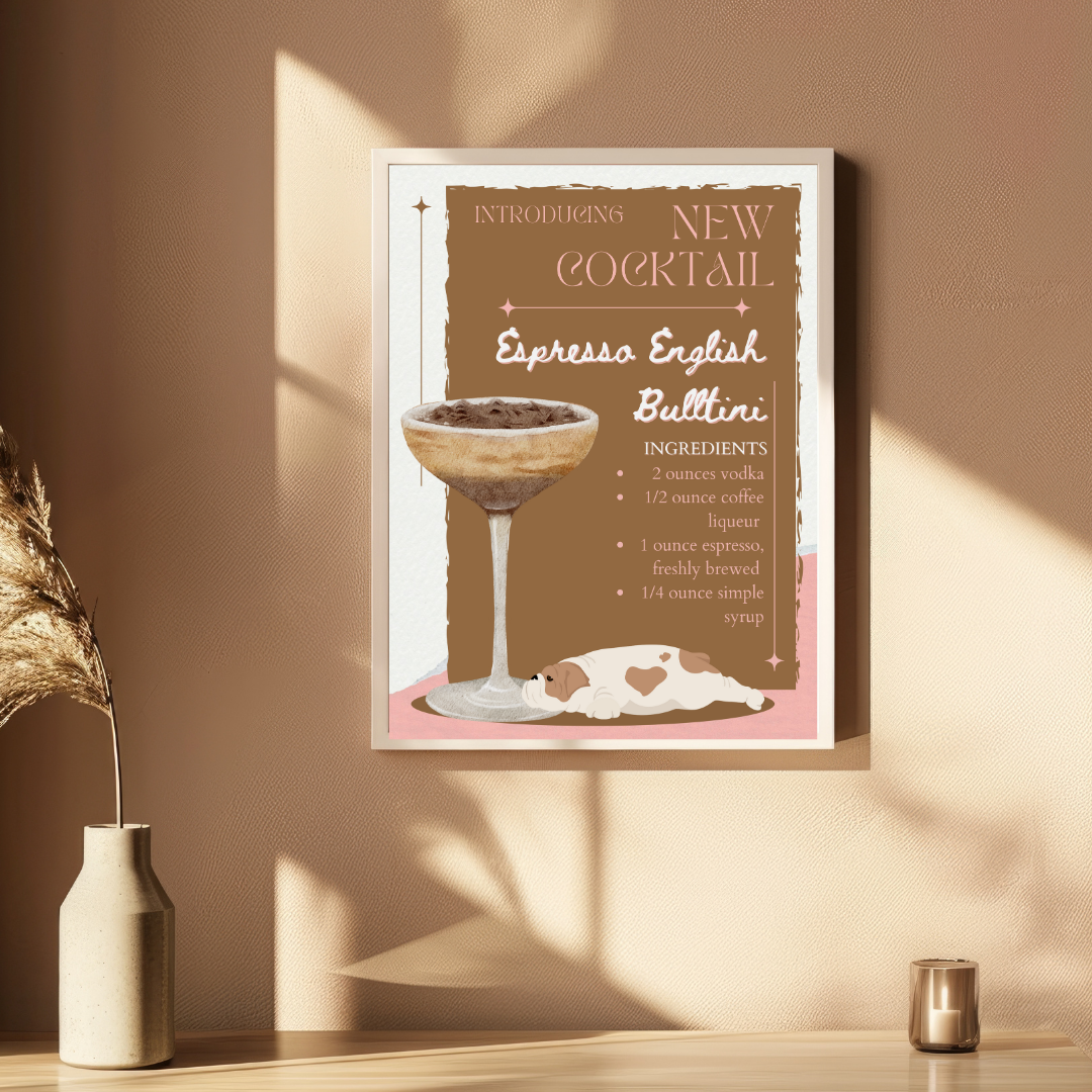 Espresso English Bulltini Poster