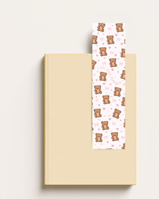 I Love Books Beary Much Bookmark