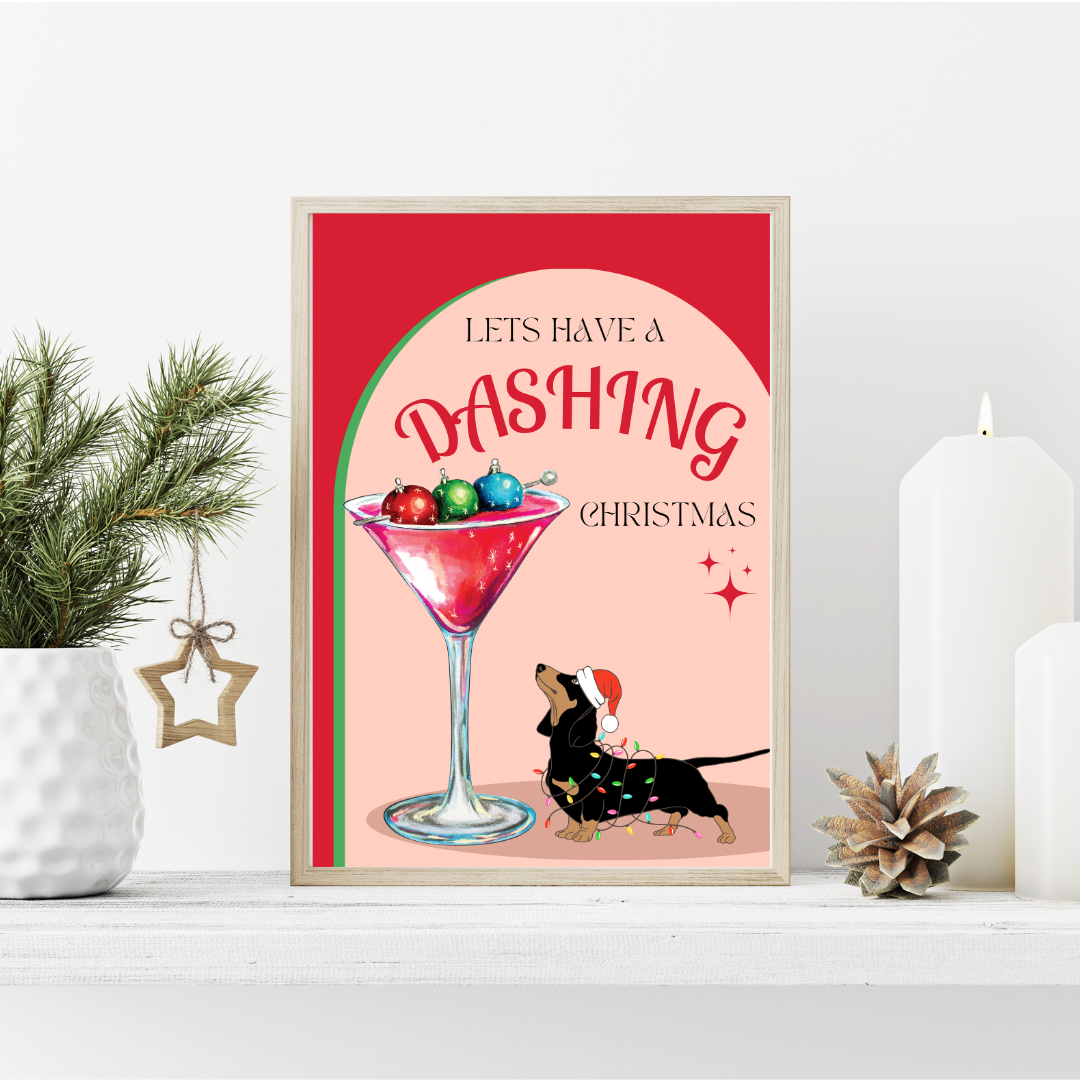 Dashing Christmas Poster