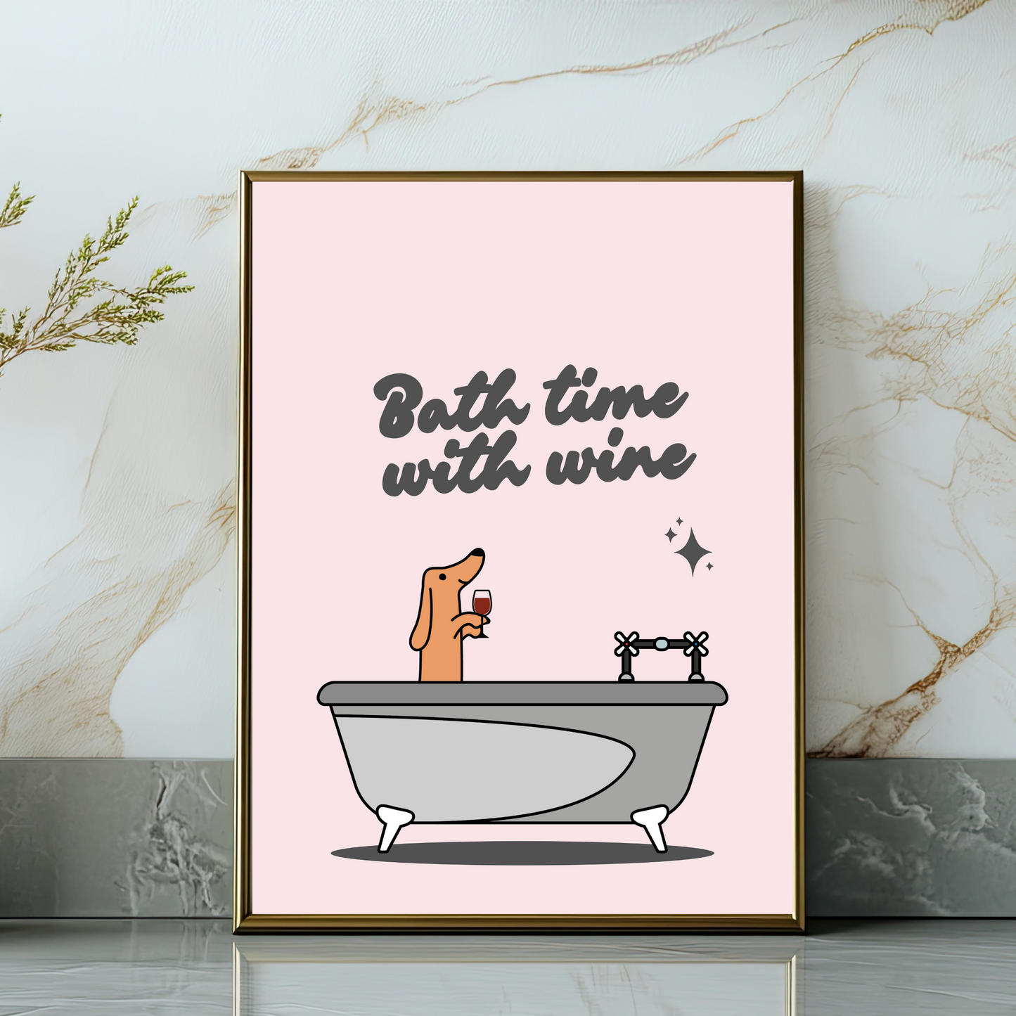 Bath Time With Wine