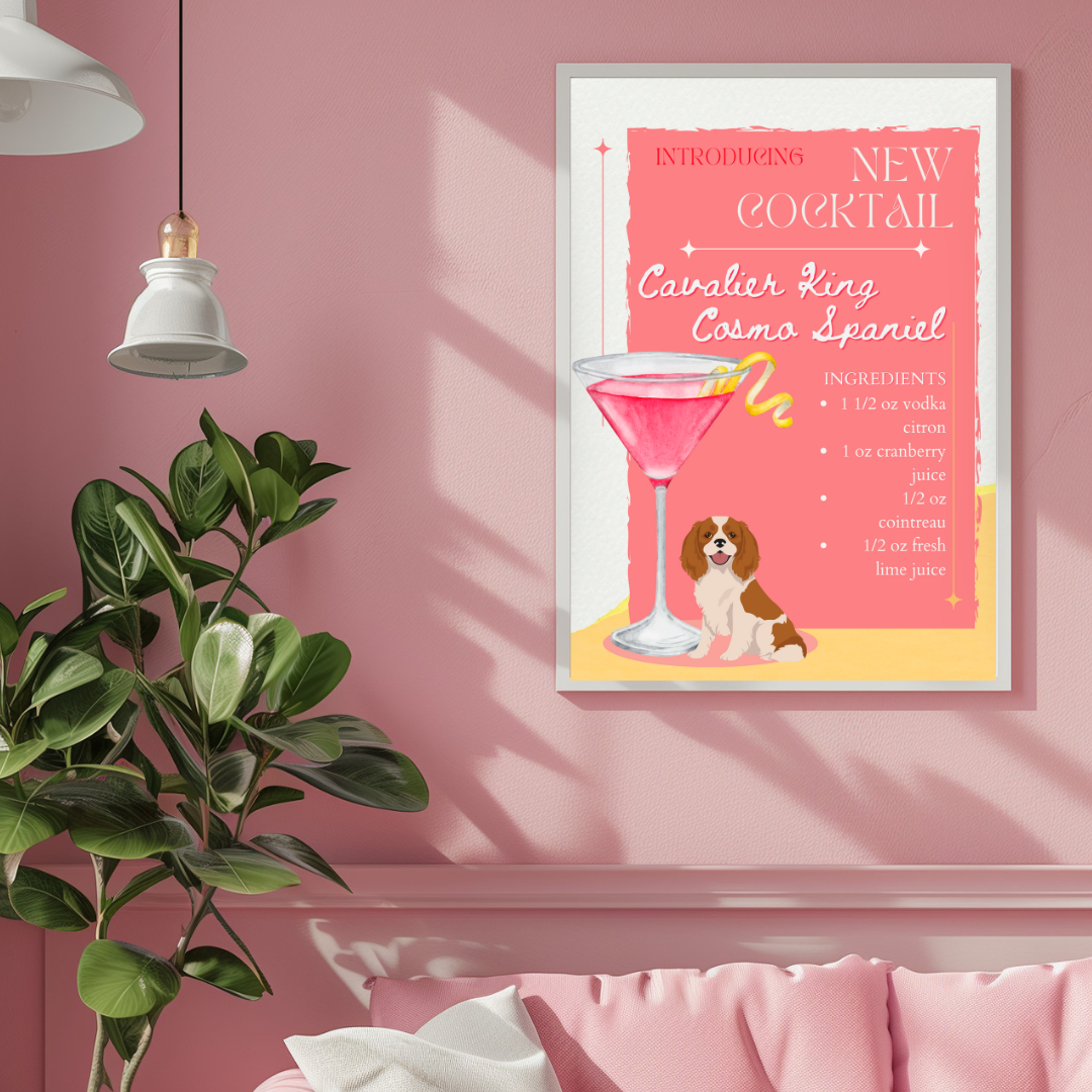 Cavalier King Cosmo Spaniel Poster