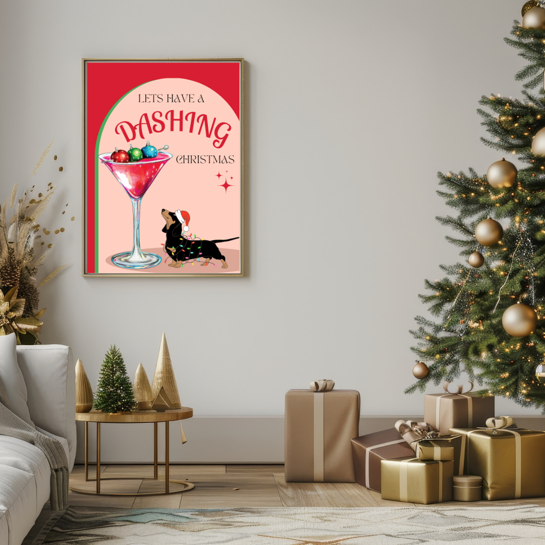 Dashing Christmas Poster