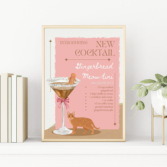 Gingerbread Meow-tini