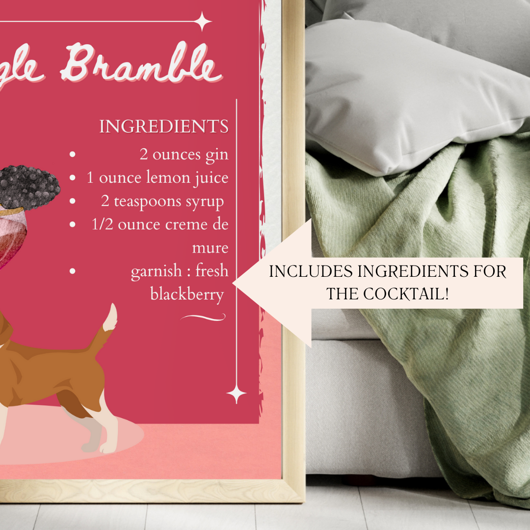 Beagle Bramble Poster