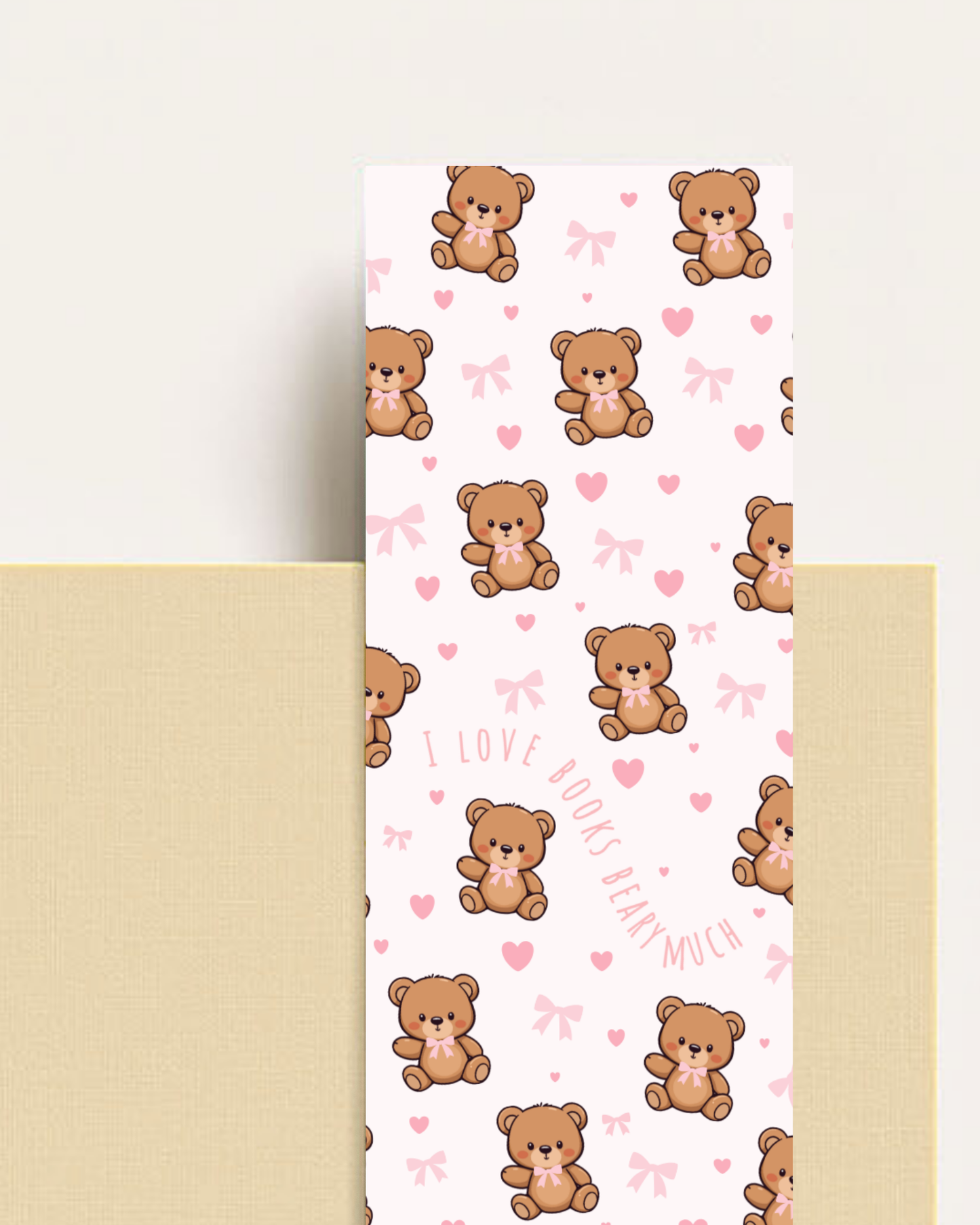 I Love Books Beary Much Bookmark
