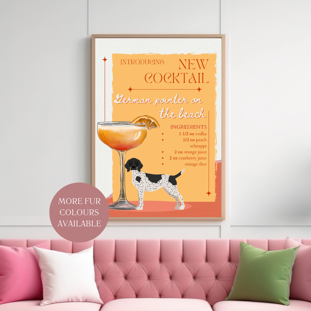 German Pointer On The Beach Poster