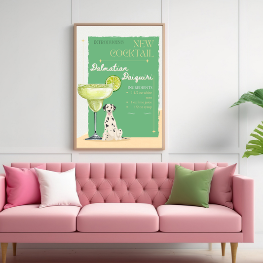 Dalmatian Daiquiri Poster