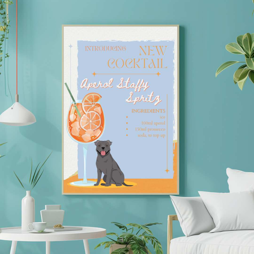 Aperol Staffy Spritz Poster