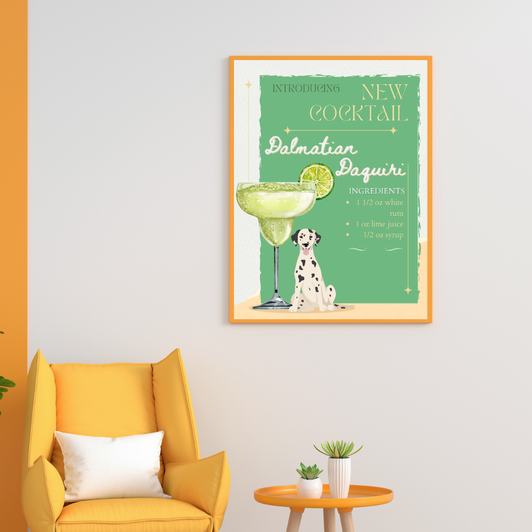 Dalmatian Daquiri Poster