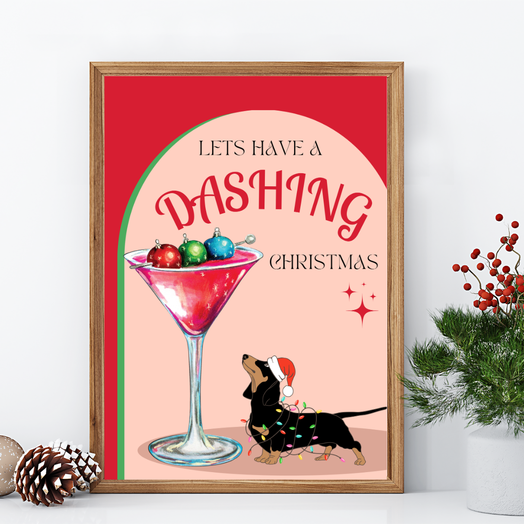 Dashing Christmas Poster