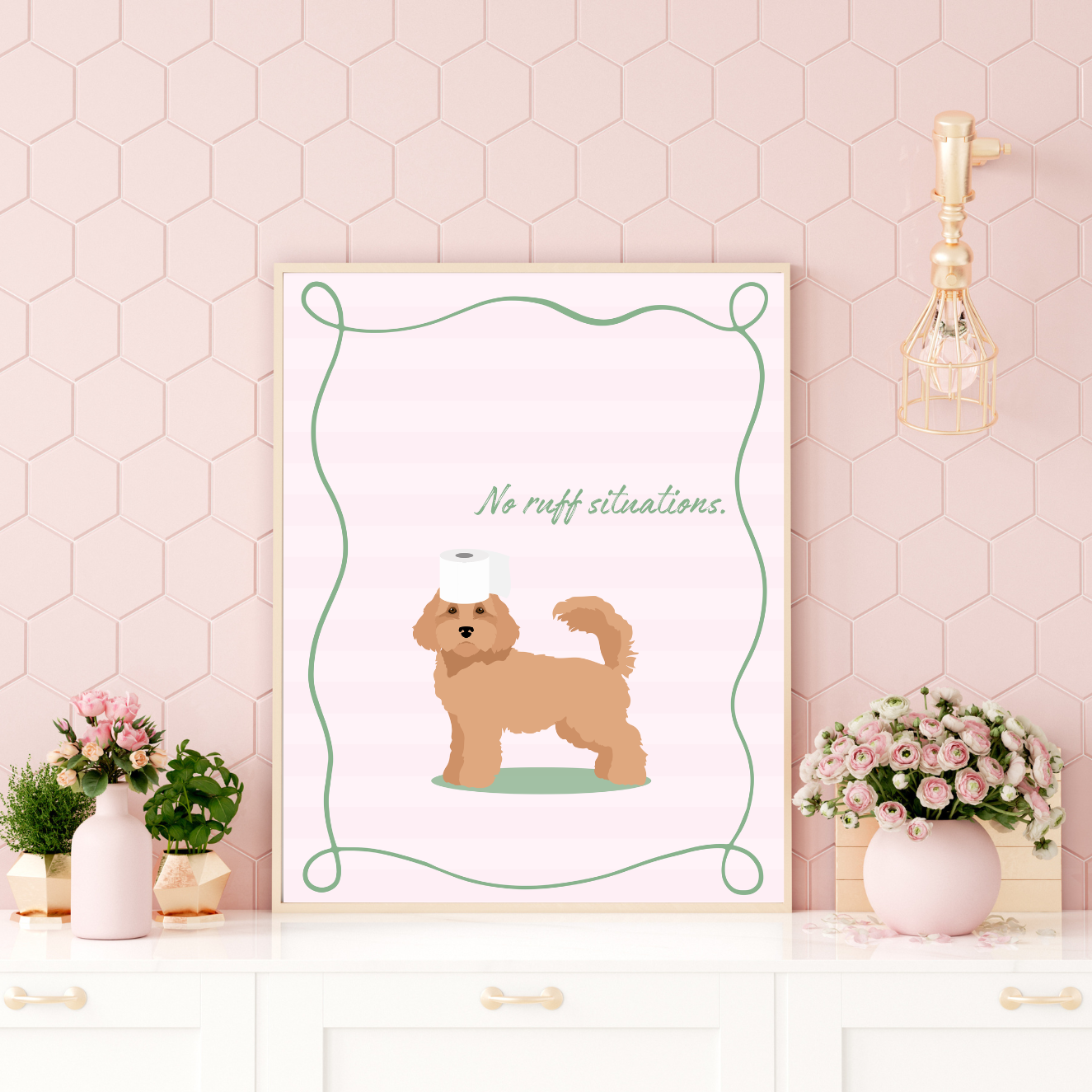 Custom Dog Toilet Roll Print