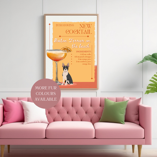 Boston Terrier On The Beach