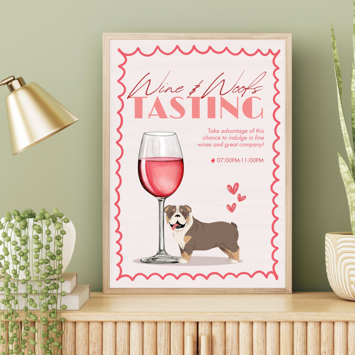 English Bulldog Wine