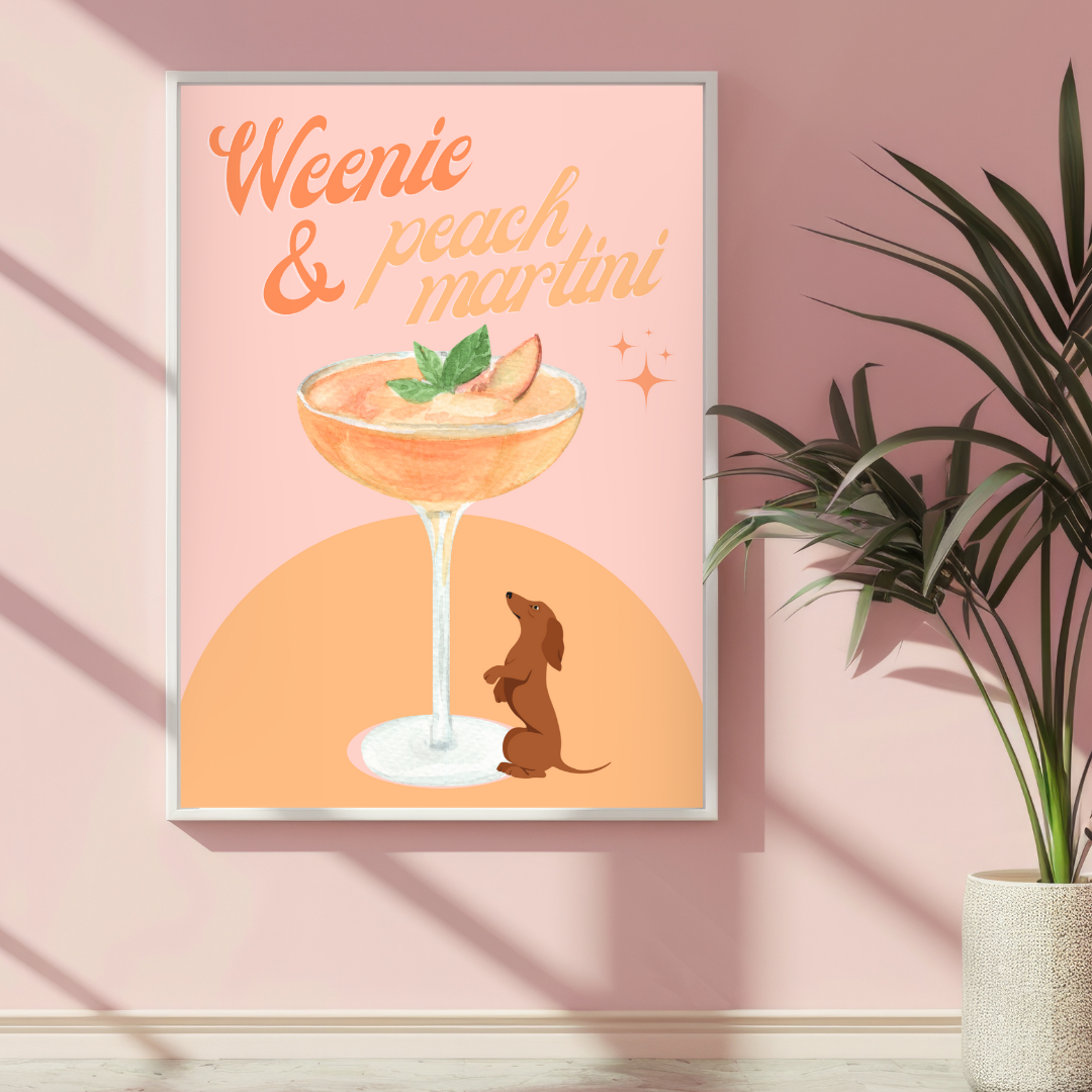 Weenie & Peach Martini